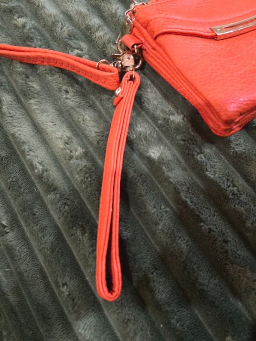 Michael Kors Vibrant Orange Crossbody, Clutch Handle, Three Pockets - Picture 3 of 11